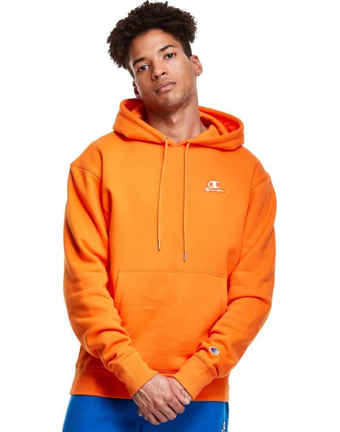 Champion Classic Fleece Embroidered Applique Logo Hoodie Heren - Oranje - Belgie 0914PSVTO